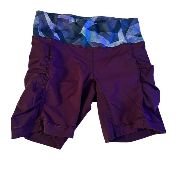 Lululemon Speed Track Short Deep Zinfandel / Pretty Prism Multi size 4 W7F96S - Picture 4 of 10
